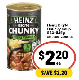 Ritchies Heinz Big'n Chunky Soup offer