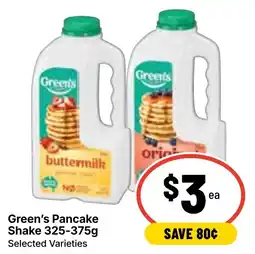 Ritchies Green's Pancake Shake offer