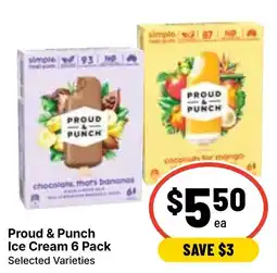 Ritchies Proud & Punch Ice Cream 6 Pack offer