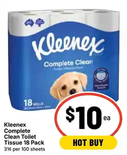 Ritchies Kleenex Complete Clean Toilet Tissue offer