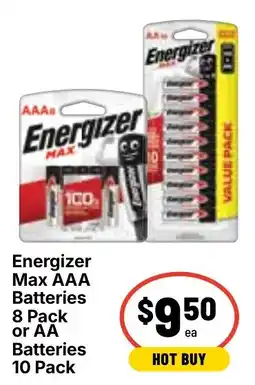 Ritchies Energizer Max AAA Batteries offer
