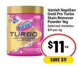 Ritchies Vanish NapiSan Gold Pro Turbo Stain Remover Powder offer