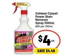 Ritchies Ozkleen Carpet Power Stain Remover Spray offer