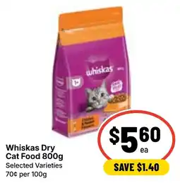Ritchies Whiskas Dry Cat Food offer