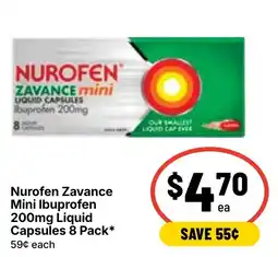 Ritchies Nurofen Zavance Mini Ibuprofen Liquid Capsules offer