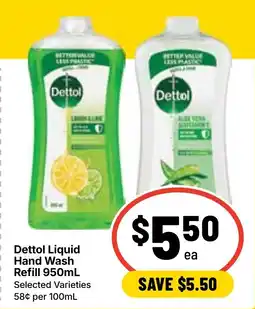 Ritchies Dettol Liquid Hand Wash Refill offer