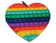 Mr Toys Pop it Fidget Toy SuperSized Rainbow Heart Asst offer