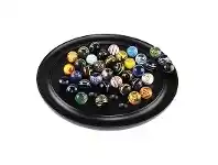 LivingStyles Venetian Solitaire Glass Marble Game offer