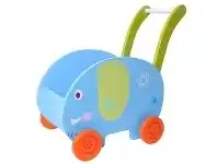 LivingStyles Little Elephant Wooden Trolley Baby Walker offer