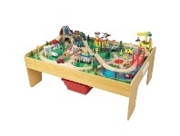 LivingStyles KidKraft Adventure Town Railway Train Set & Table with EZ Kraft Assembly offer