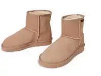 BIG W Grosby Womens Australian Made Sheepskin Ugg Boots Sizes 6-11 - Beige offer