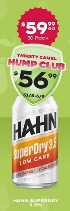 Hahn SuperDry 3.5% Low Carb
