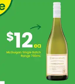 The Bottle O McGuigan Single Batch Chardonnay offer
