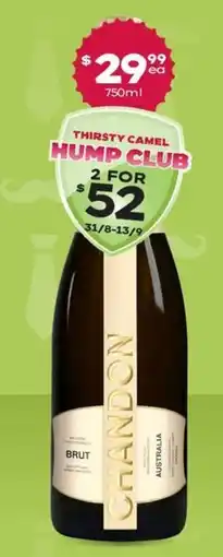 Thirsty Camel Chandon Brut offer