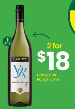 The Bottle O Hardy's VR Sauvignon Blanc offer