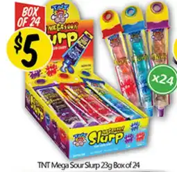 NQR TNT Mega Sour Slurp offer