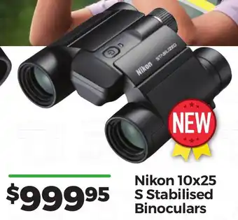 Nikon 10x25 S Stabilised Binoculars