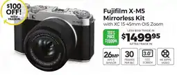 Teds Cameras Fujifilm X-M5 Mirrorless Kit with XC 15-45mm OIS Zoom offer