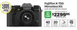 Teds Cameras Fujifilm X-T50 Mirrorless Kit with XC 15-45mm Zoom offer