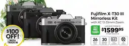 Teds Cameras Fujifilm X-T30 III Mirrorless Kit offer