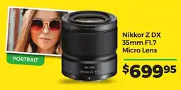 Teds Cameras Nikkor Z DX 35mm F1.7 Micro Lens offer