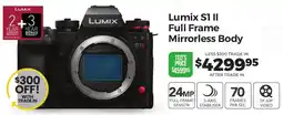 Teds Cameras Lumix S1 II Full Frame Mirrorless Body offer