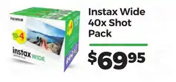 Teds Cameras Fujifilm Instax Wide 40x Shot Pack offer