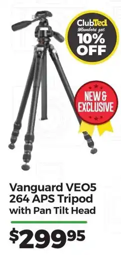 Teds Cameras Vanguard VEO5 264 APS Tripod with Pan Tilt Head offer