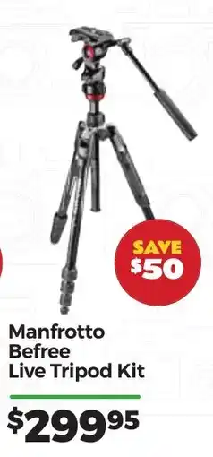 Teds Cameras Manfrotto Befree Live Tripod Kit offer