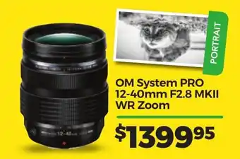 Teds Cameras OM System PRO 12-40mm F2.8 MKII WR Zoom offer
