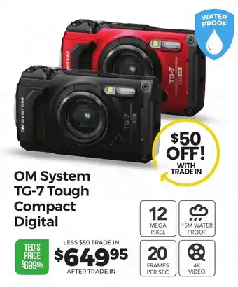 OM System TG-7 Tough Compact Digital