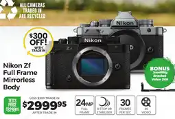 Teds Cameras Nikon Zf Full Frame Mirrorless Body offer