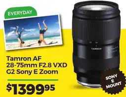 Teds Cameras Tamron AF 28-75mm F2.8 VXD G2 Sony E Zoom offer