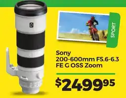 Teds Cameras Sony 200-600mm F5.6-6.3 FE G OSS Zoom offer