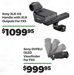Teds Cameras Sony XLR-H2 Handle with XLR Outputs For FX5 offer