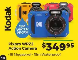 Teds Cameras Kodak Pixpro WPZ2 Action Camera offer