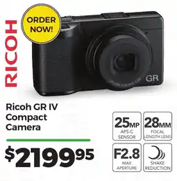 Teds Cameras Ricoh GR IV Compact Camera offer