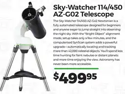 Teds Cameras Sky-Watcher 114/450 AZ-G02 Telescope offer