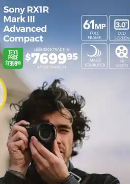 Teds Cameras Sony RX1R Mark III Advanced Compact offer