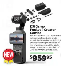 Teds Cameras DJI Osmo Pocket 4 Creator Combo offer
