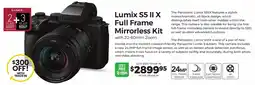 Teds Cameras Lumix S5 II X Full Frame Mirrorless Kit offer