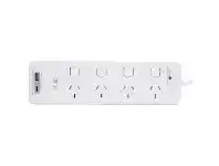 Officeworks HPM 4 Outlet Surge Powerboard with A and C USB Ports offer