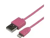 Officeworks Keji Lightning Cable 1m Pink offer