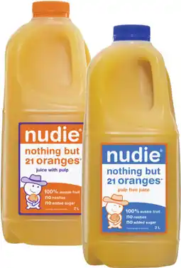 Coles Nudie Nothing But 100% Orange Juice offer