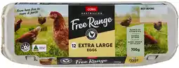 Coles Coles Free Range Eggs 700g offer
