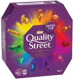 Coles Nestlé Quality Street Tub offer