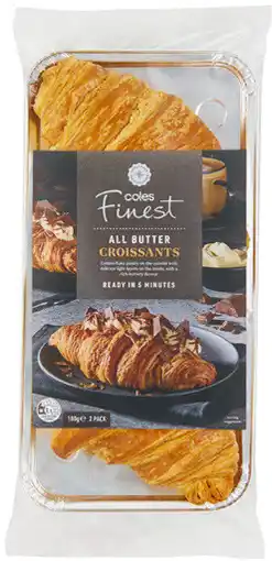 Coles Coles Finest All Butter Croissants 180g offer
