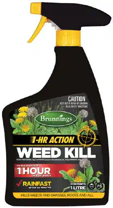 Coles Brunnings 1 Hour Action Weed Kill offer