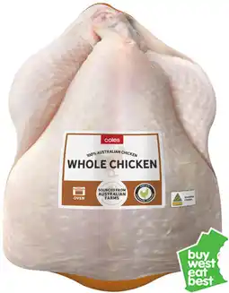 Coles Coles RSPCA Approved Chicken Whole offer