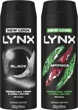 Coles Lynx Deodorant Body Spray offer